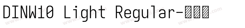 DINW10 Light Regular字体转换